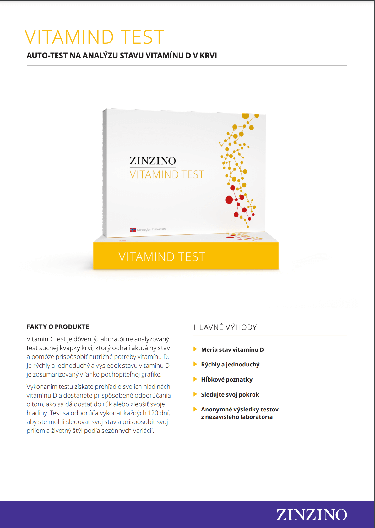 Zinzino Vitamin d letáčik (SK)