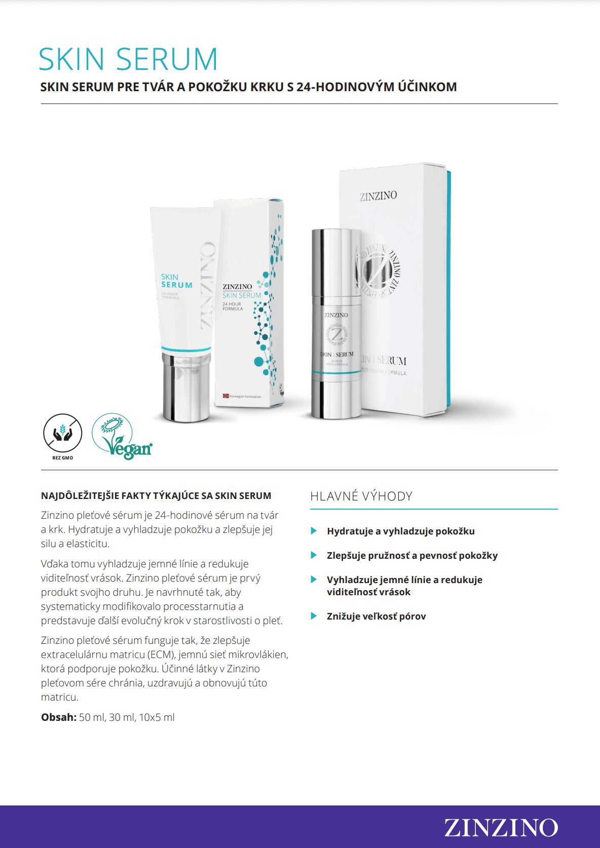 Zinzino skinserum letáčik (SK)